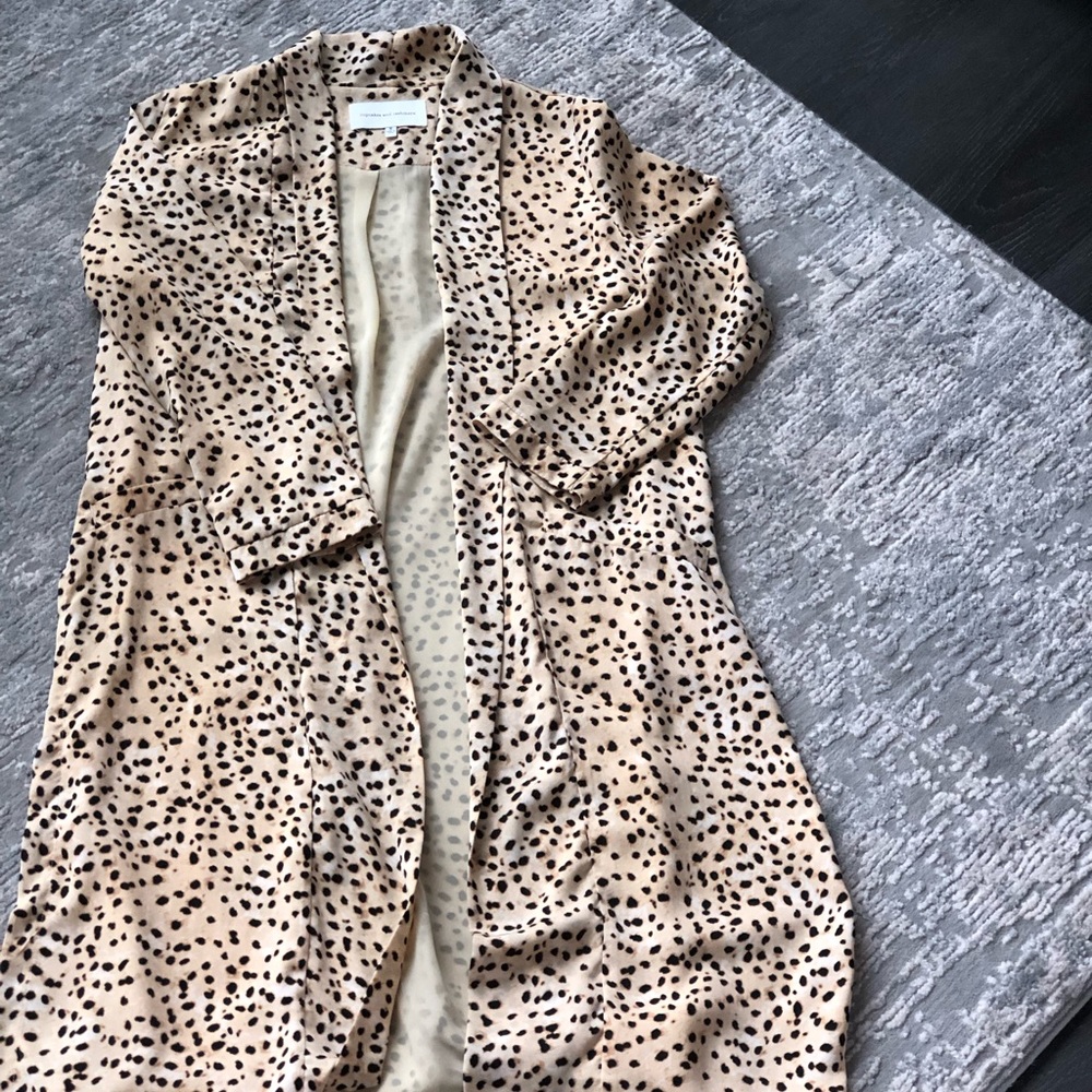 Cupcakes and Cashmere animal print duster